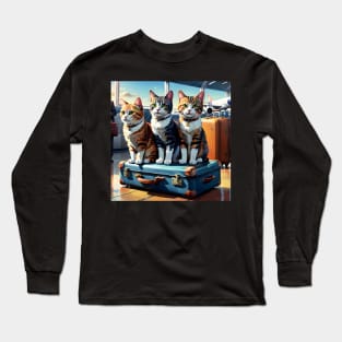 Baggage Claim Cats Long Sleeve T-Shirt